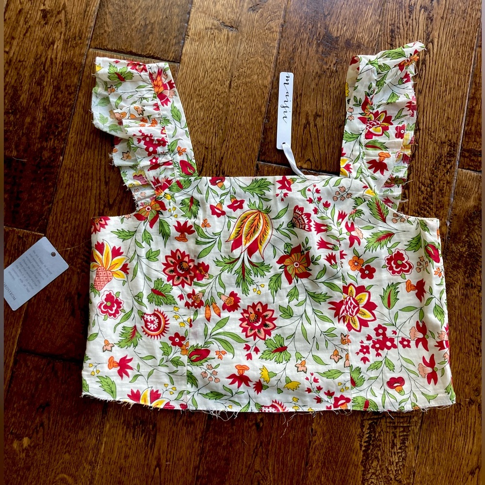 Floral Paisley Cropped Blouse | *New with Tags* | Women’s Medium